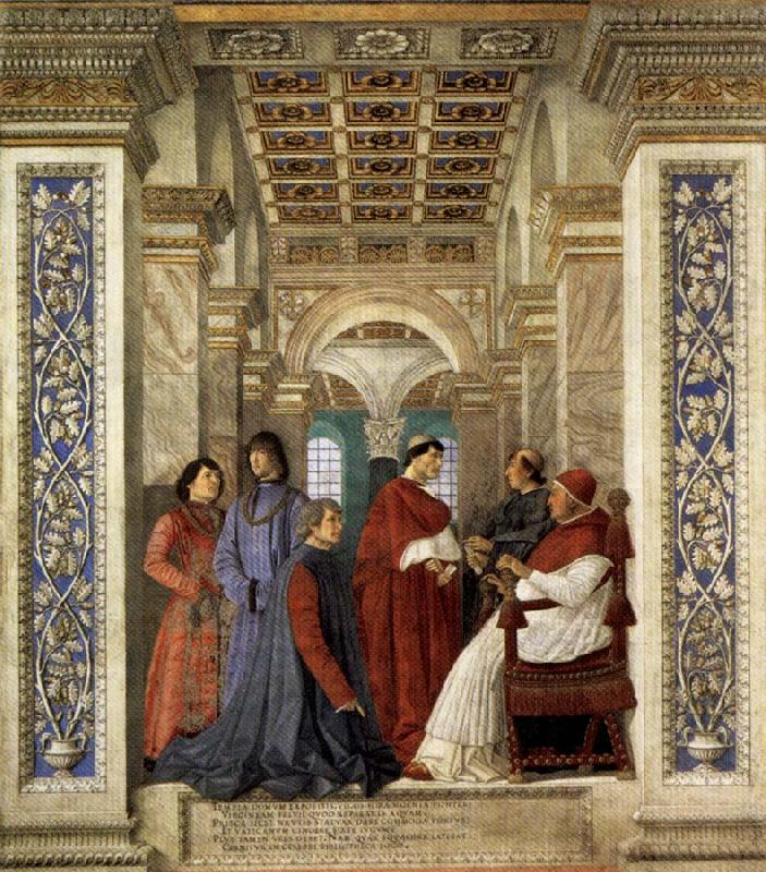 Melozzo da Forli Sixtus IV Founding the Vatican Library china oil painting image